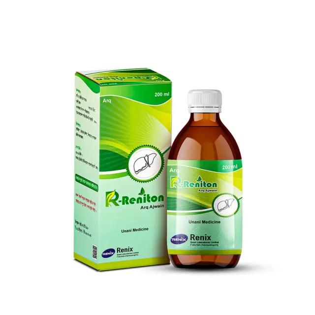 R-Reniton Syrup - A unique blend of Ajwain (Trachyspermum ammi), designed to enhance digestive power, strengthen the stomach, and relieve gas.